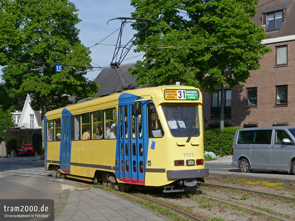 Brussels, BN PCC series 7000 č. 7171; Brussels — 40 years of the Tram Museum (22/05/2022)