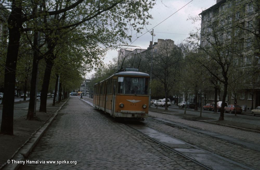 Sofia, T8M-730 (Sofia 70) № 174; Sofia — Historical — Тramway photos (1990–2010)