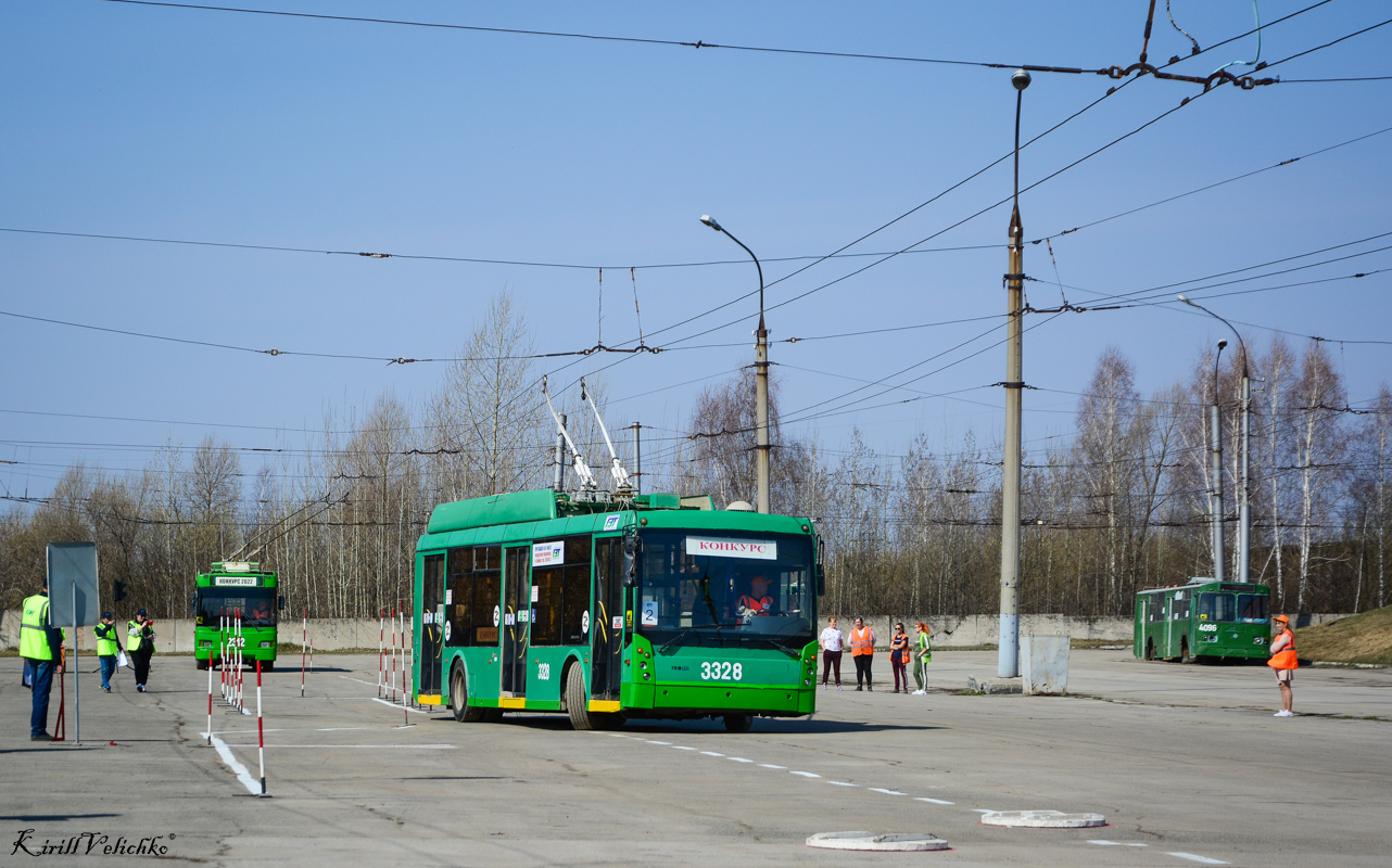 Новосибирск, Тролза-5265.00 «Мегаполис» № 3328; Новосибирск — Конкурс водительского мастерства водителей троллейбуса 2022