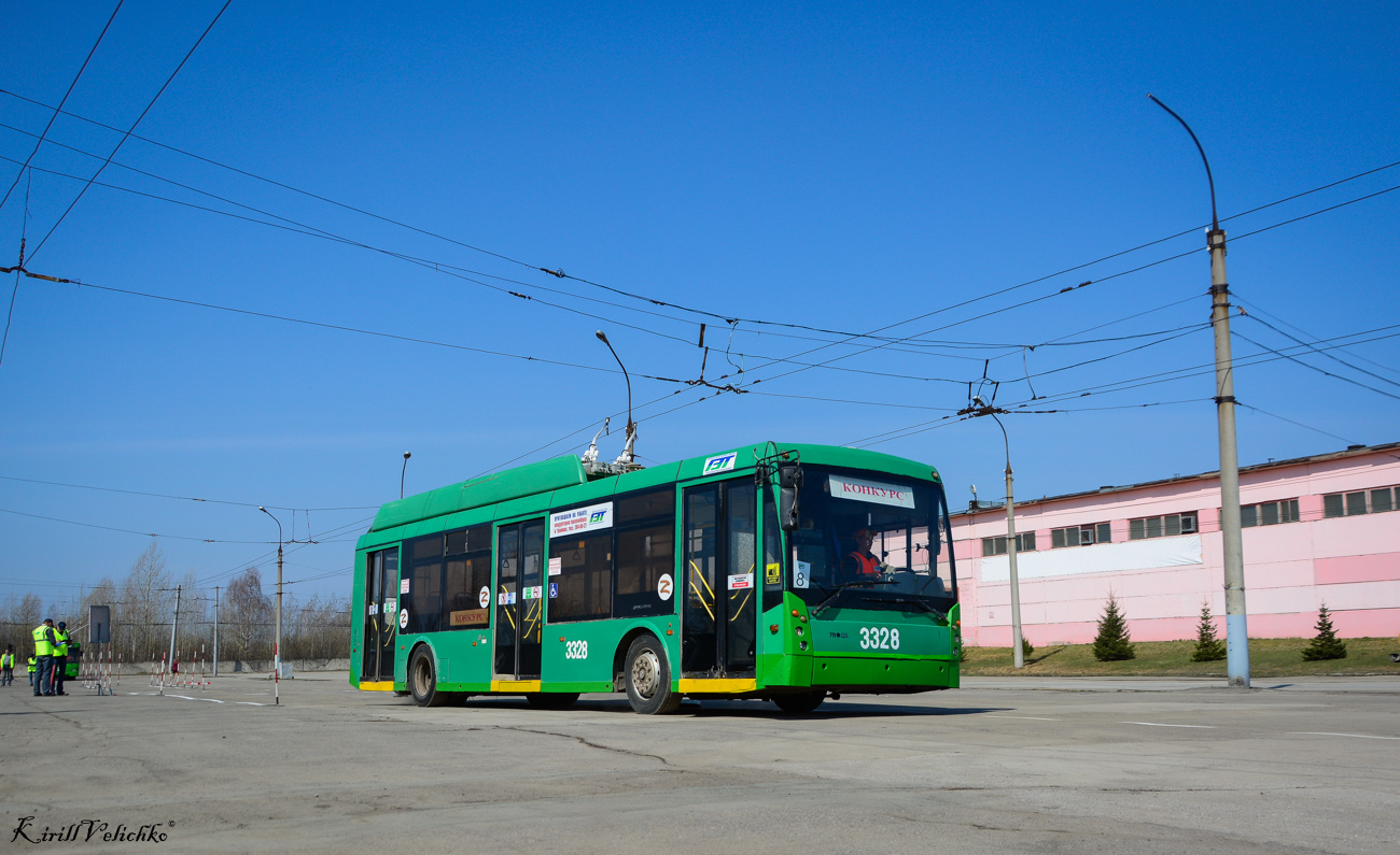 Новосибирск, Тролза-5265.00 «Мегаполис» № 3328; Новосибирск — Конкурс водительского мастерства водителей троллейбуса 2022