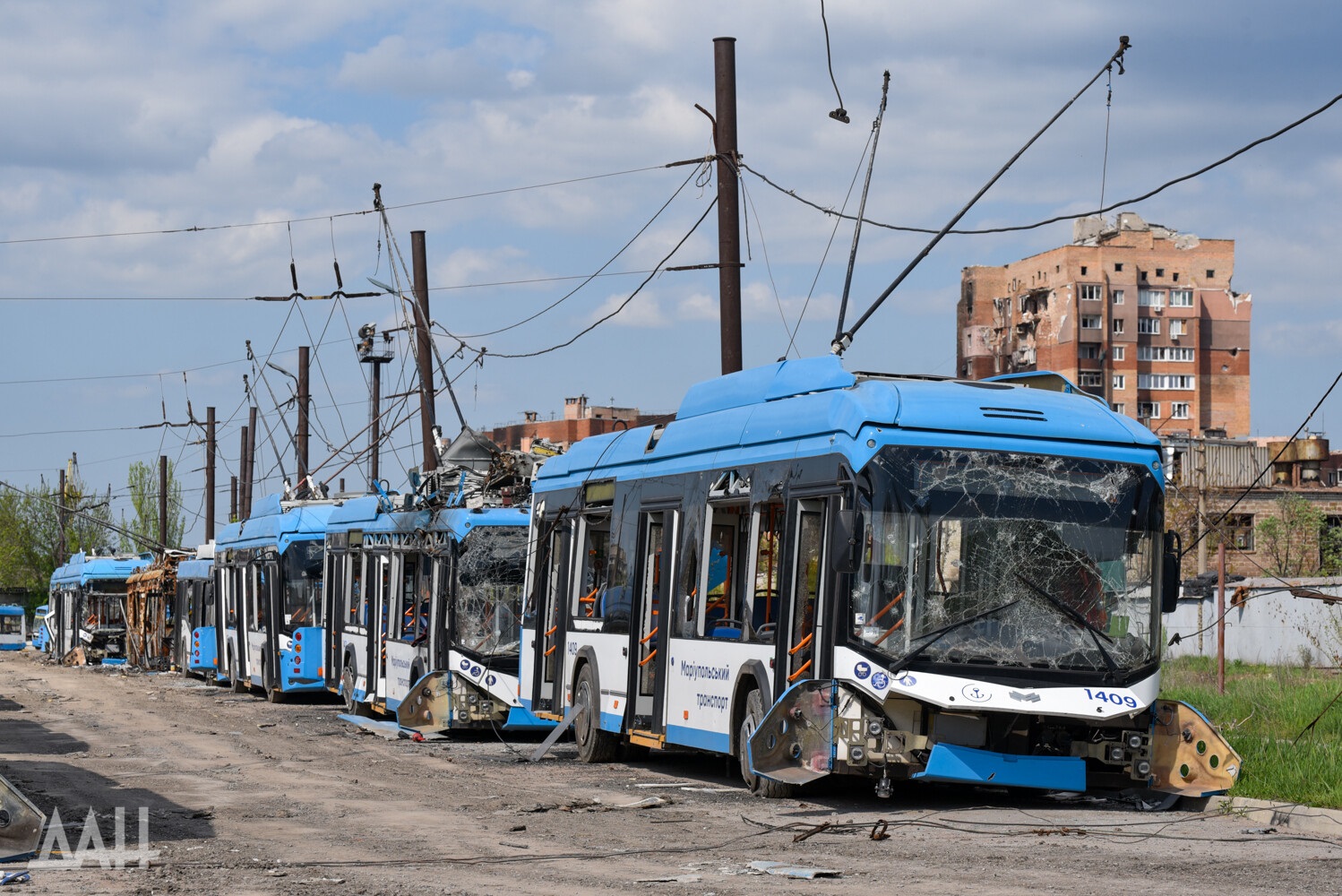 Mariupol, AKSM 321 (BKM-Ukraine) № 1409; Mariupol — Aftermath of Military Actions 24 February – 20 May 2022