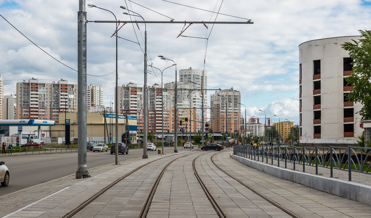 叶卡捷琳堡 — The construction of a tram line Ekaterinburg — Verhnyaya Pyshma; 上佩什馬 — The construction of a tram line Ekaterinburg — Verhnyaya Pyshma