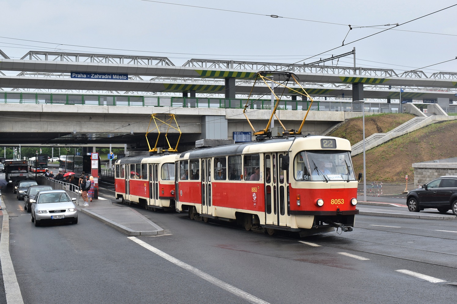 Прага, Tatra T3M2-DVC № 8053