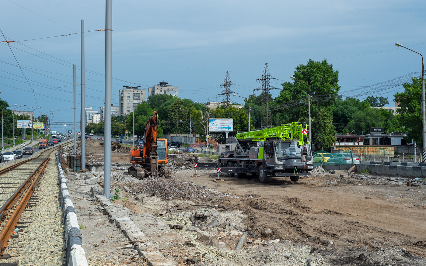 Oulianovsk — Bridge reconstruction on the Minaev street