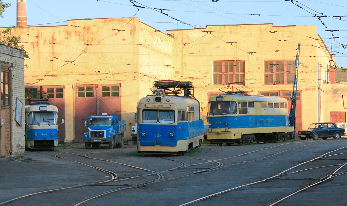 Jekaterinburg, MTV-82 Nr. 907; Jekaterinburg — South tram depot