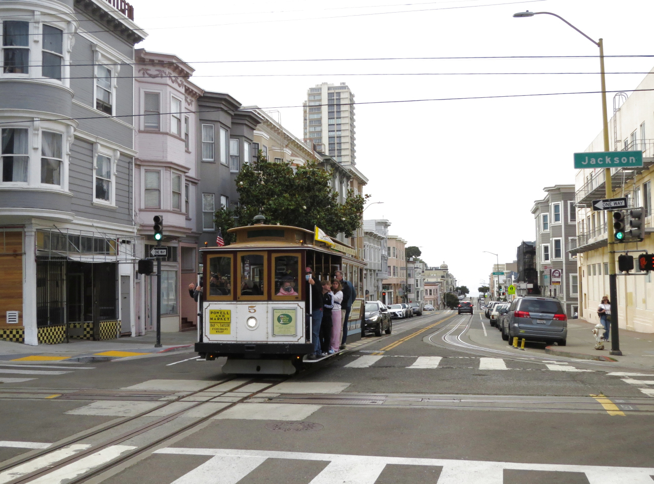 San Francisco Bay Area, Carter cable car Nr. 5; San Francisco Bay Area — Cable Car Lines and Infrastructure