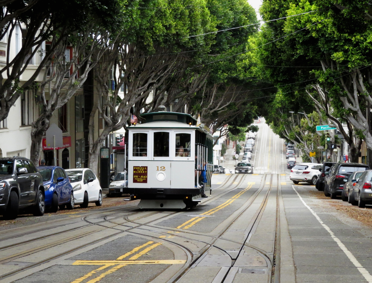San Francisco Bay Area, Carter cable car Nr 12; San Francisco Bay Area — Cable Car Lines and Infrastructure