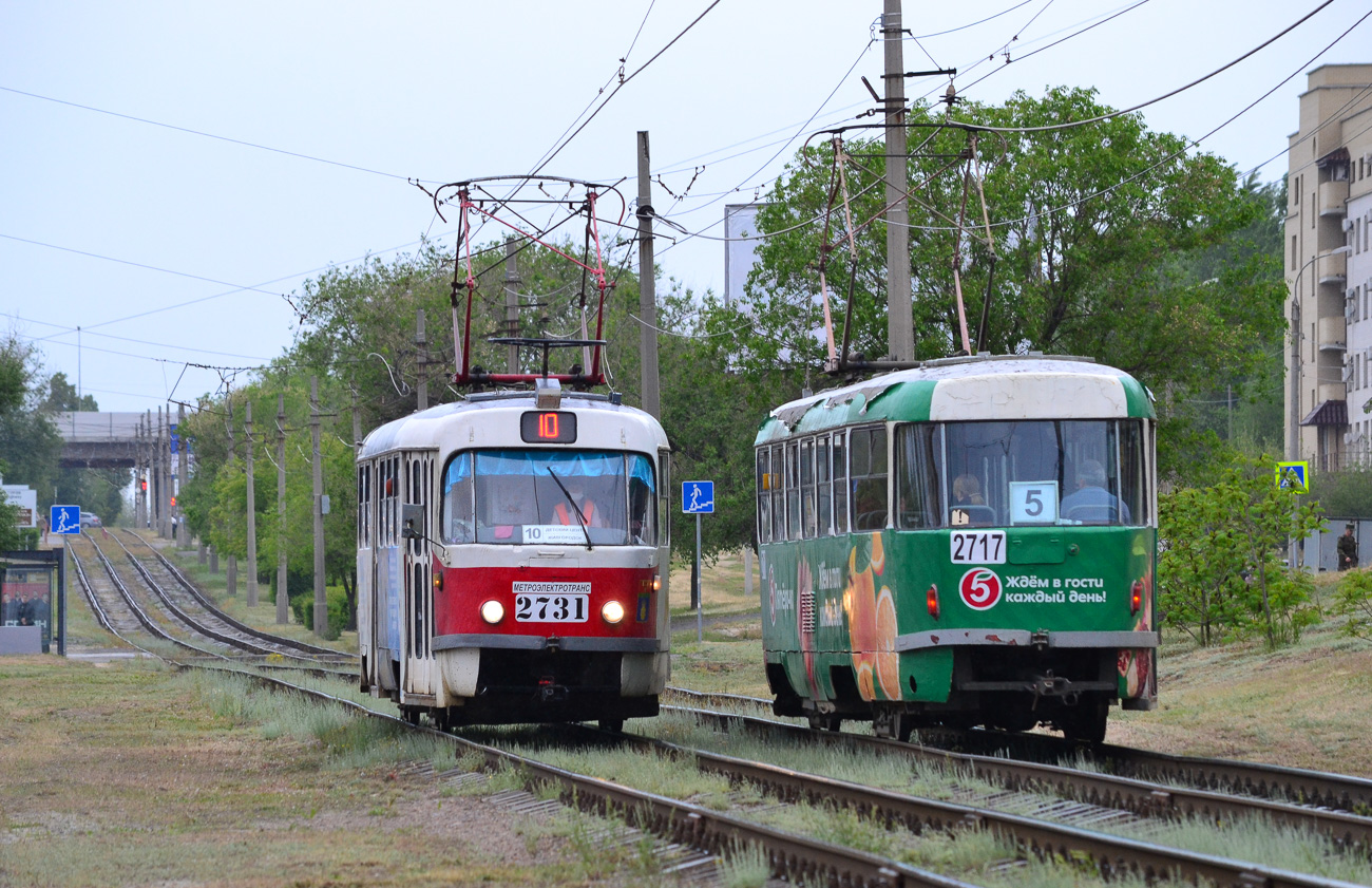 Волгоград, Tatra T3SU № 2731; Волгоград, Tatra T3SU № 2717