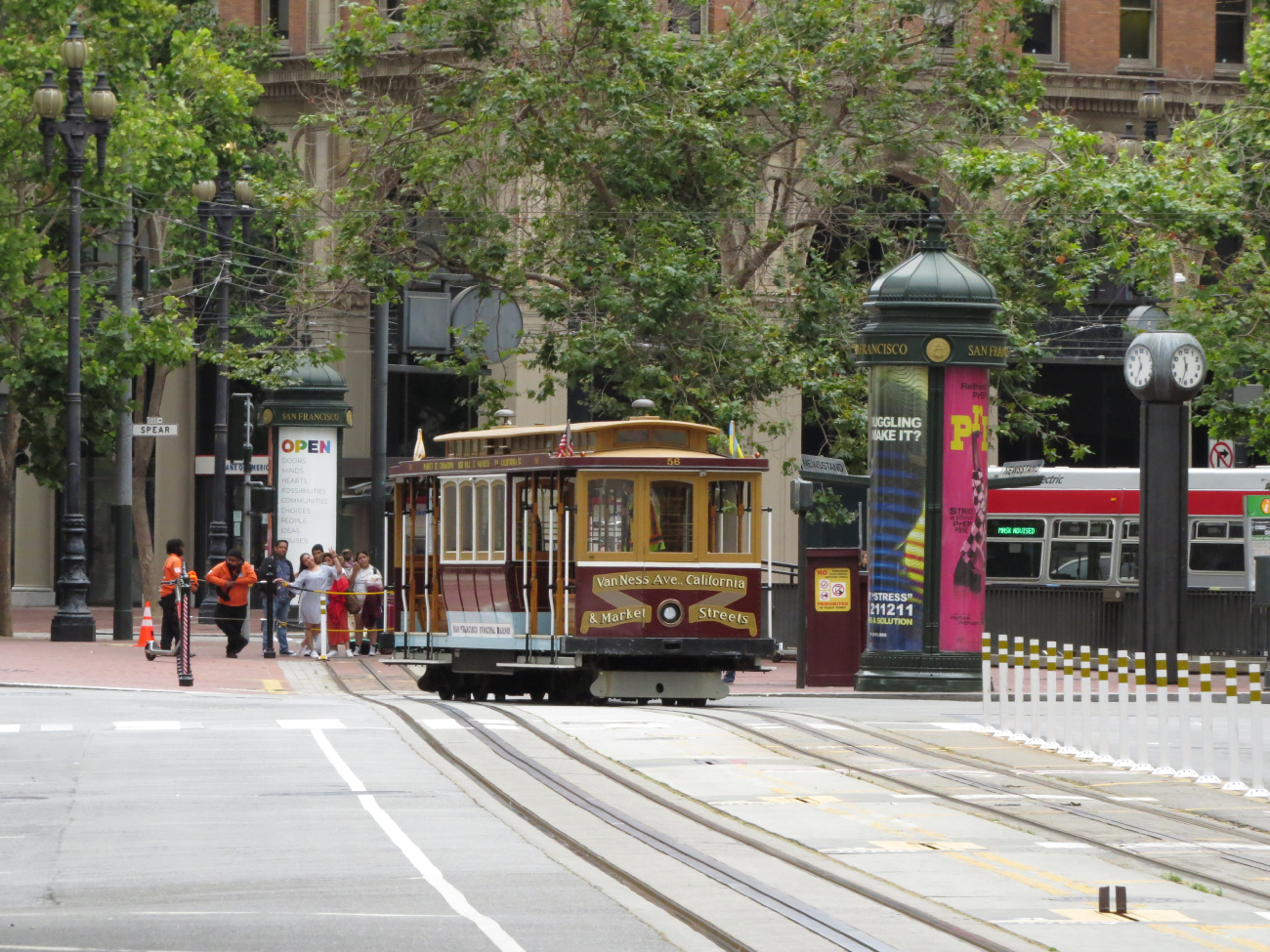 Сан-Франциско, область залива, California cable car № 56; Сан-Франциско, область залива — Линии и инфраструктура кабельного трамвая