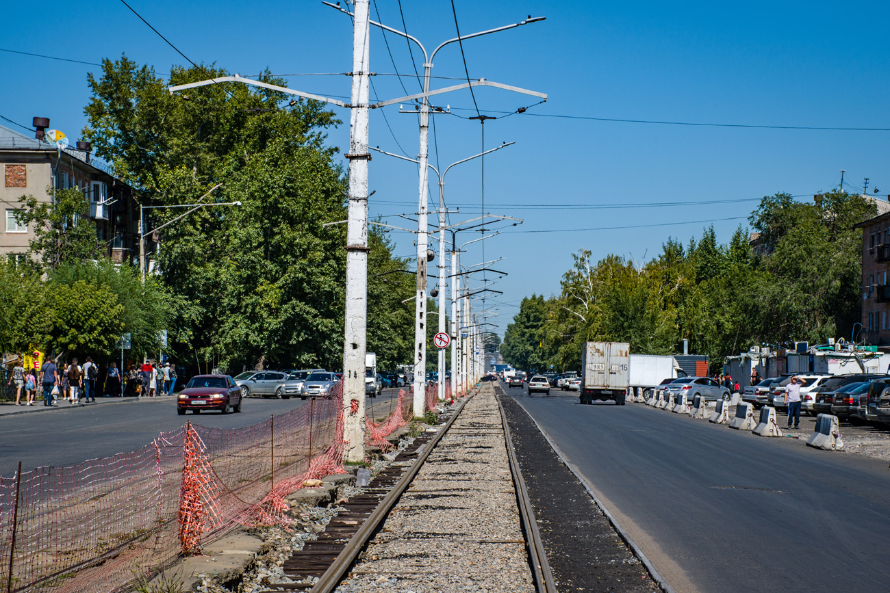 Oskemenas — Repairs; Oskemenas — Tramway lines and infrastructure