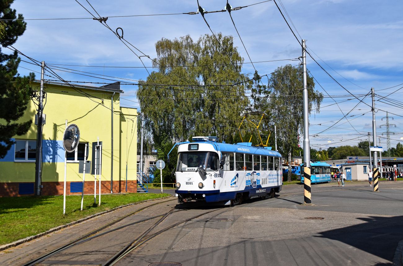 Ostrava, Tatra T3G Nr. EE01; Ostrava — Ostrava public transport workers' day 2022