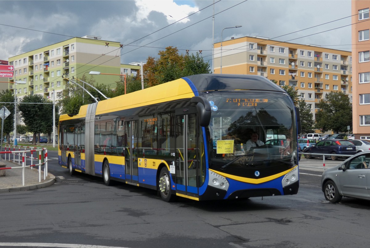 Теплице, Škoda 33Tr SOR № 221; Теплице — Юбилей: 70 лет Теплицкому троллейбусу (10.09.2022)