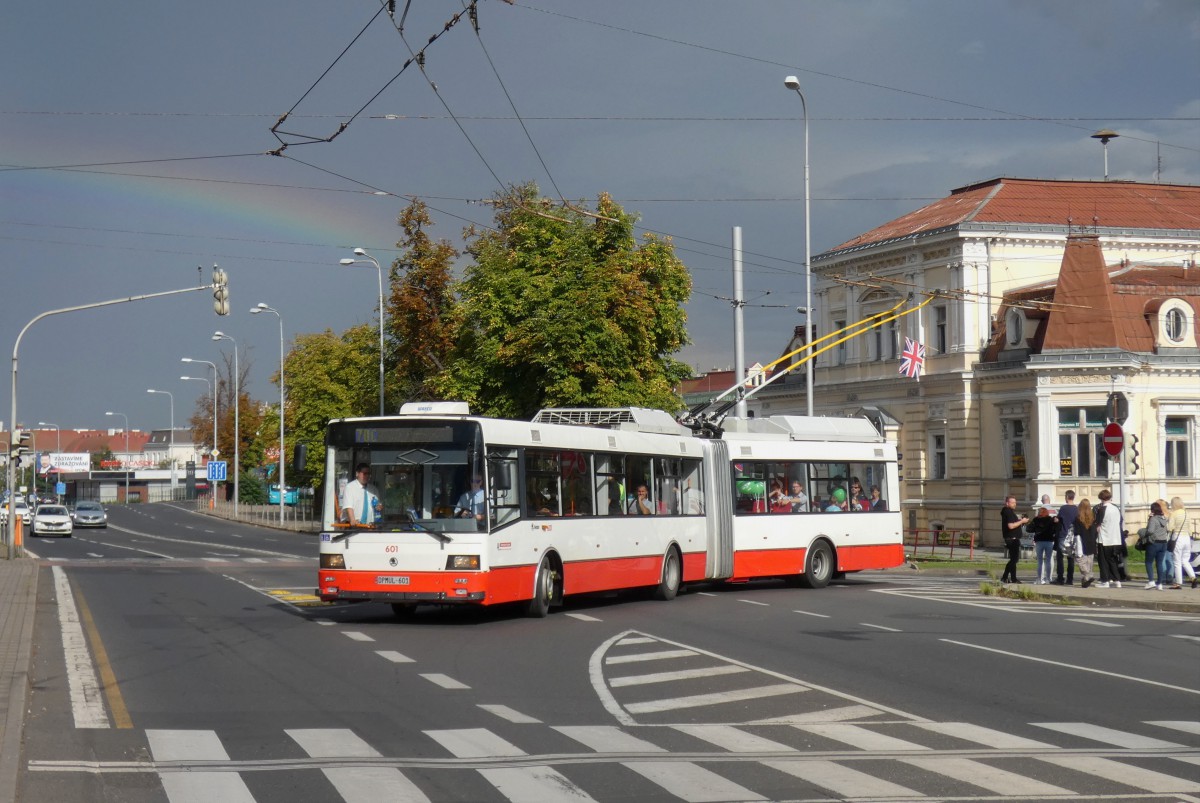 Ústí nad Labem, Škoda 22Tr Nr. 601; Teplice — Jubiläum: 70 Jahre Obus Teplice (10.09.2022); Teplice — Trolleybuses of other cities • Trolejbusy z jiných měst