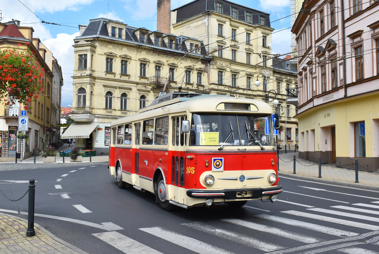 Teplice, Škoda 9TrHT28 № 105; Teplice — Anniversary: 70 years of trolleybuses in Teplice (10.09.2022)