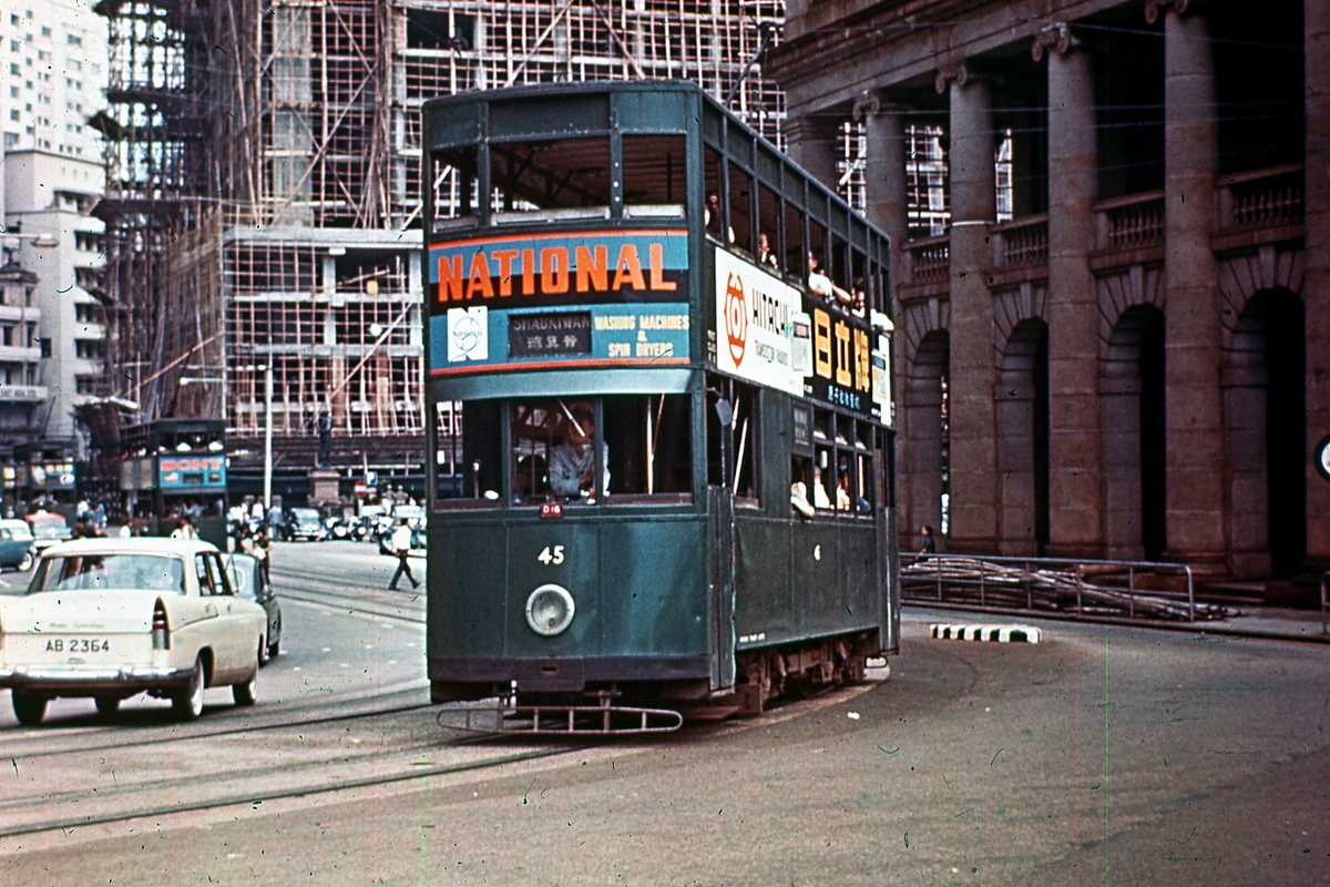 Гонконг, Hong Kong Tramways VI № 45; Гонконг — Городской трамвай — Старые фотографии