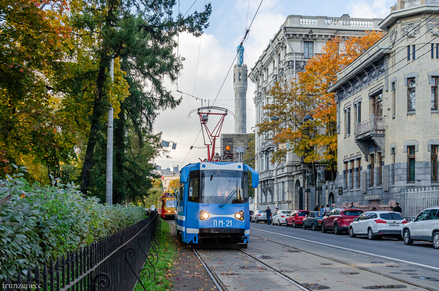 Petrohrad, TS-33V č. ПМ-21; Petrohrad — Exhibition of wagons for the 115th anniversary of the tram