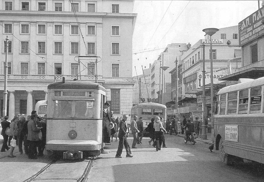 Ateny, Ernesto Breda Nr 82; Ateny — Tram — Piraeus–Perama interurban line; Ateny — Trolleybuses — old photos