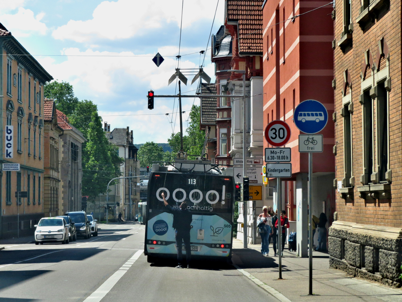 Esslingen — Trolleybus Lines and Infrastructure