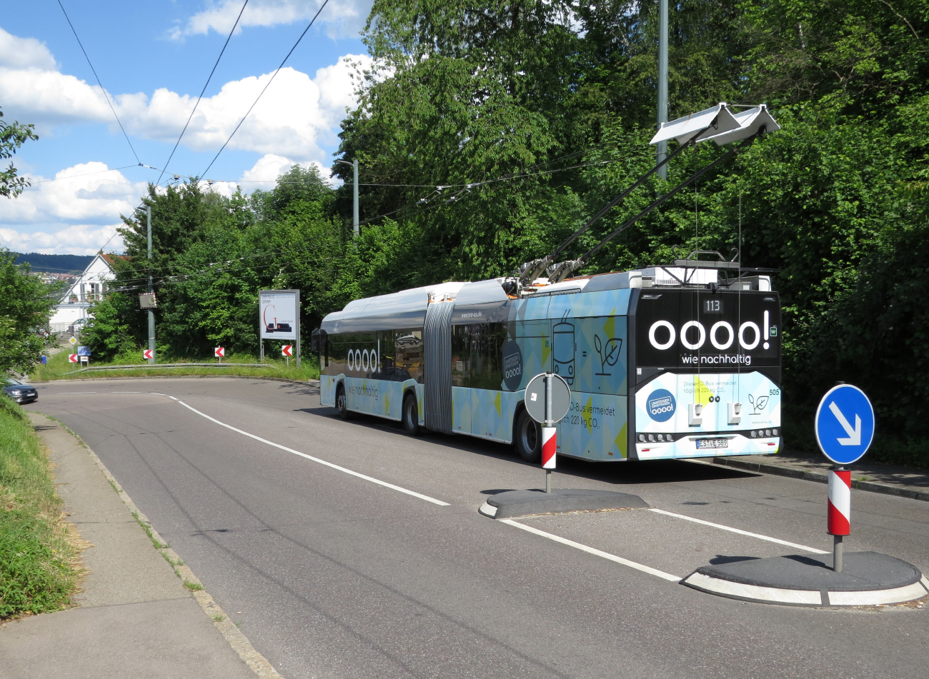 Esslingen — Trolleybus Lines and Infrastructure
