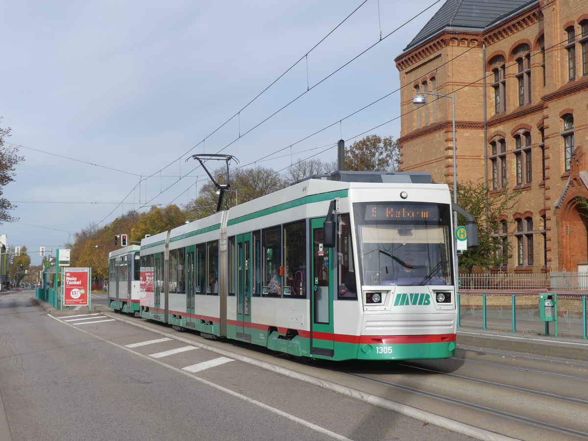 Магдебург, LHB NGT8D № 1305; Магдебург, Tatra B6A2M № 2205