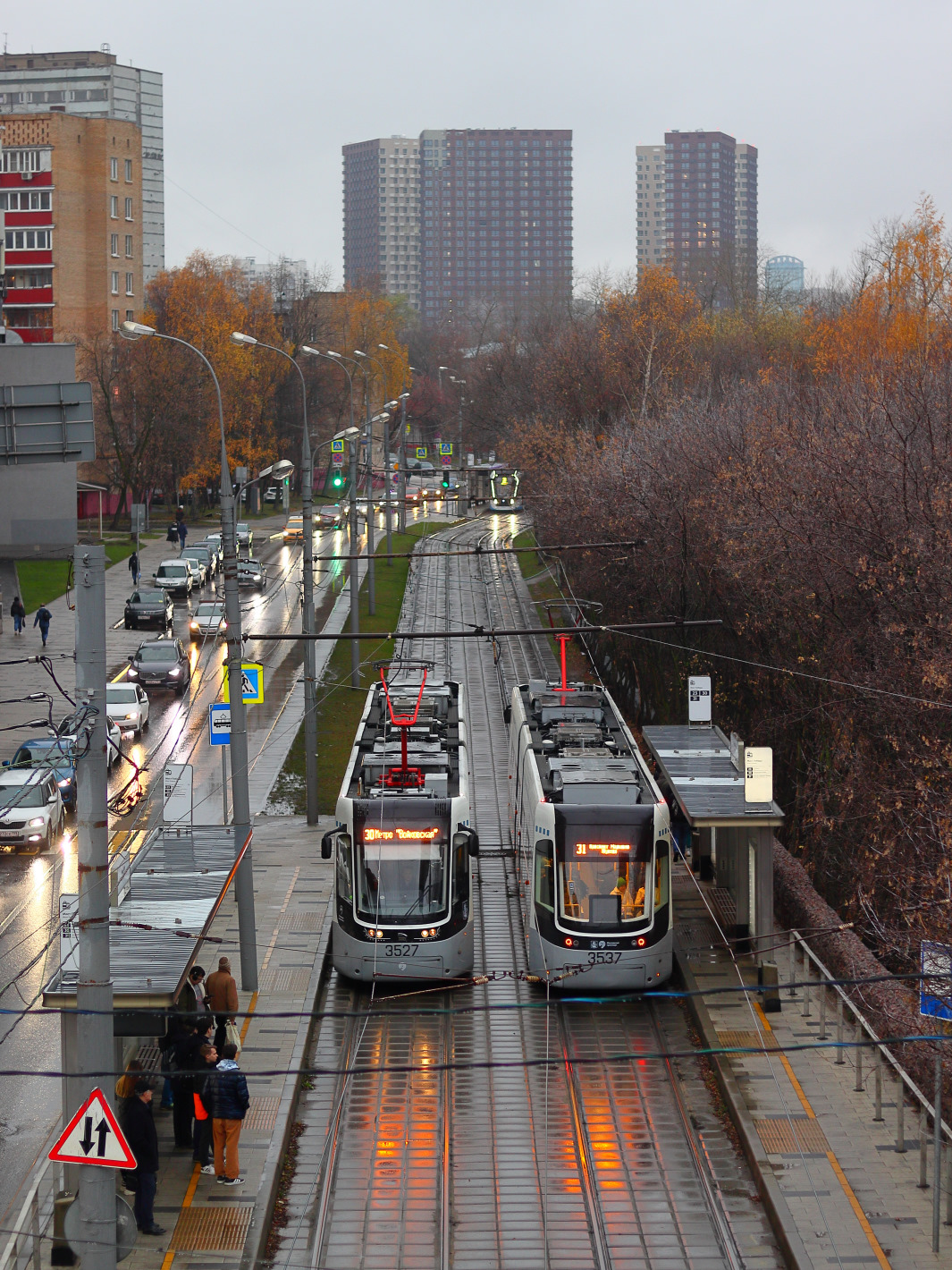 Москва — Виды с высоты; Москва — Трамвайные линии: САО