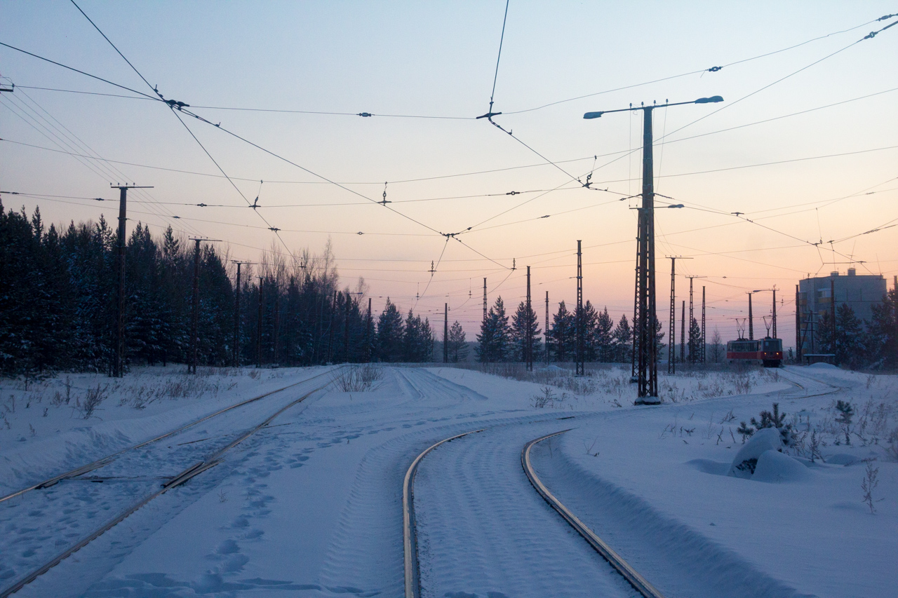 Ust-Ilimsk, 71-605 (KTM-5M3) nr. 014; Ust-Ilimsk — Tramway Line and Infrastructure