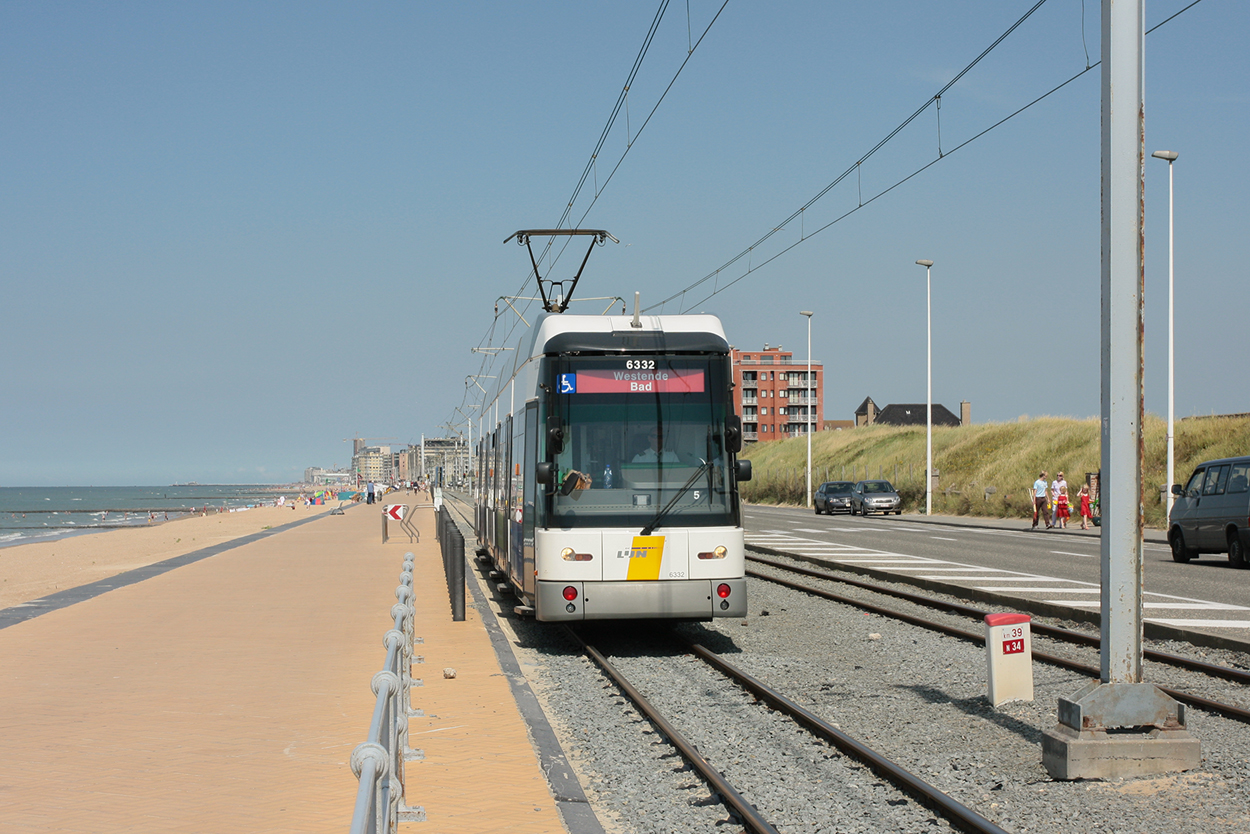 Tram du Littoral, Siemens MGT6-2B N°. 6332; Tram du Littoral — Trams from Ghent