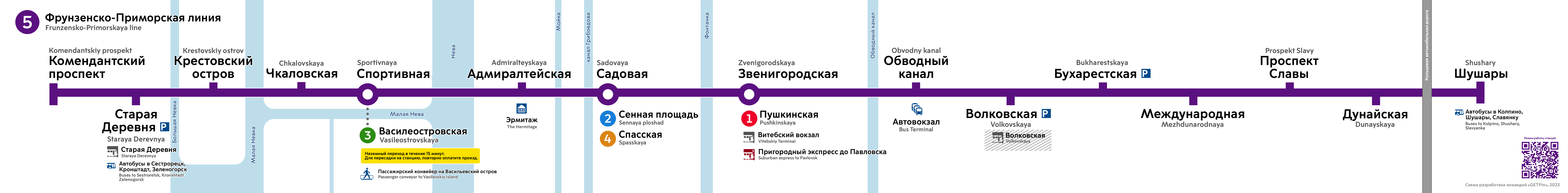 Санкт Петербург — Метрополитен — Схемы