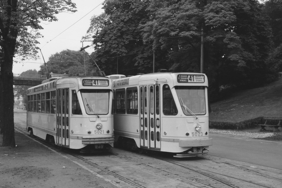 Brussels, MIVB/STIB Series 5000 (modernized) № 5021; Brussels — Old photos MIVB / STIB