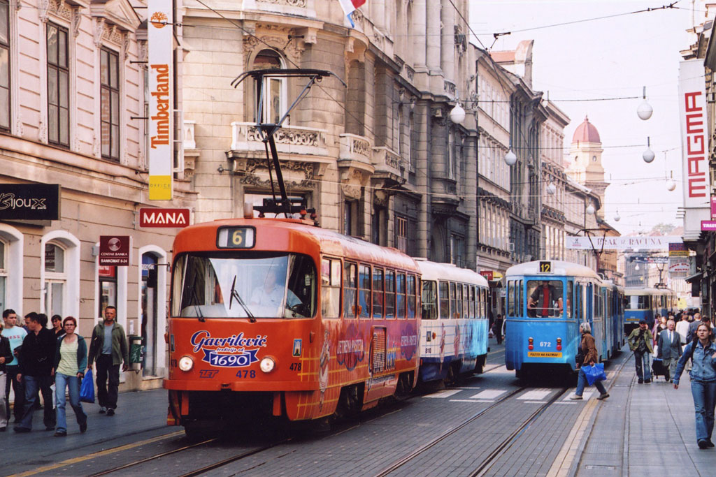 Загреб, Tatra T4YU № 478