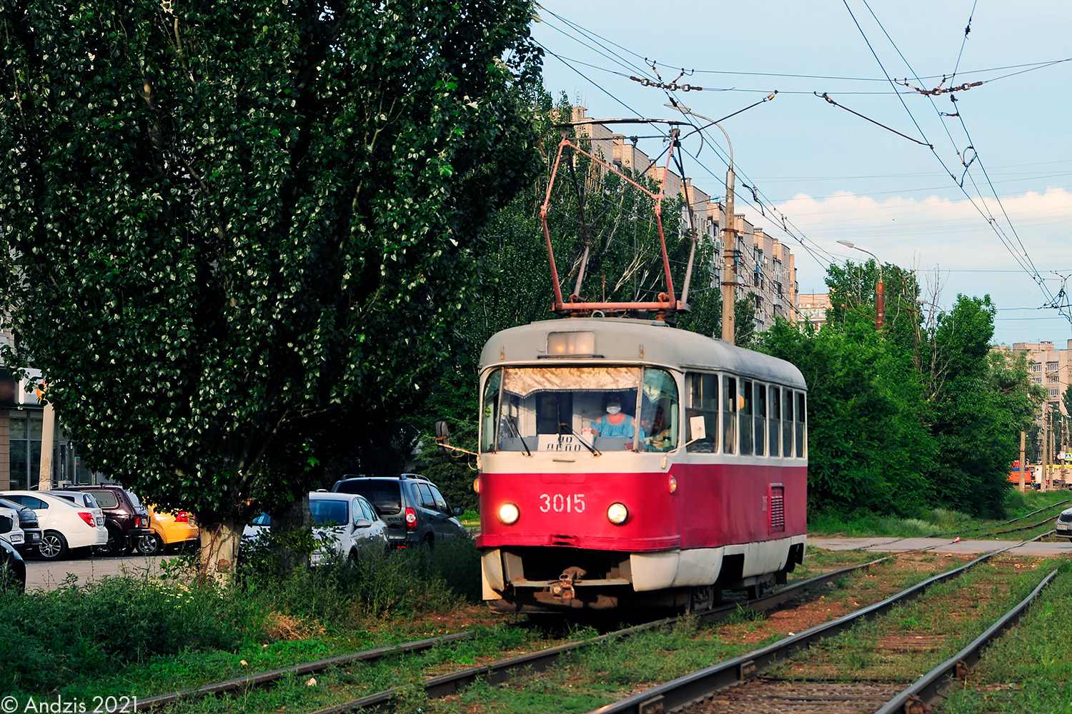 Wołgograd, Tatra T3SU (2-door) Nr 3015
