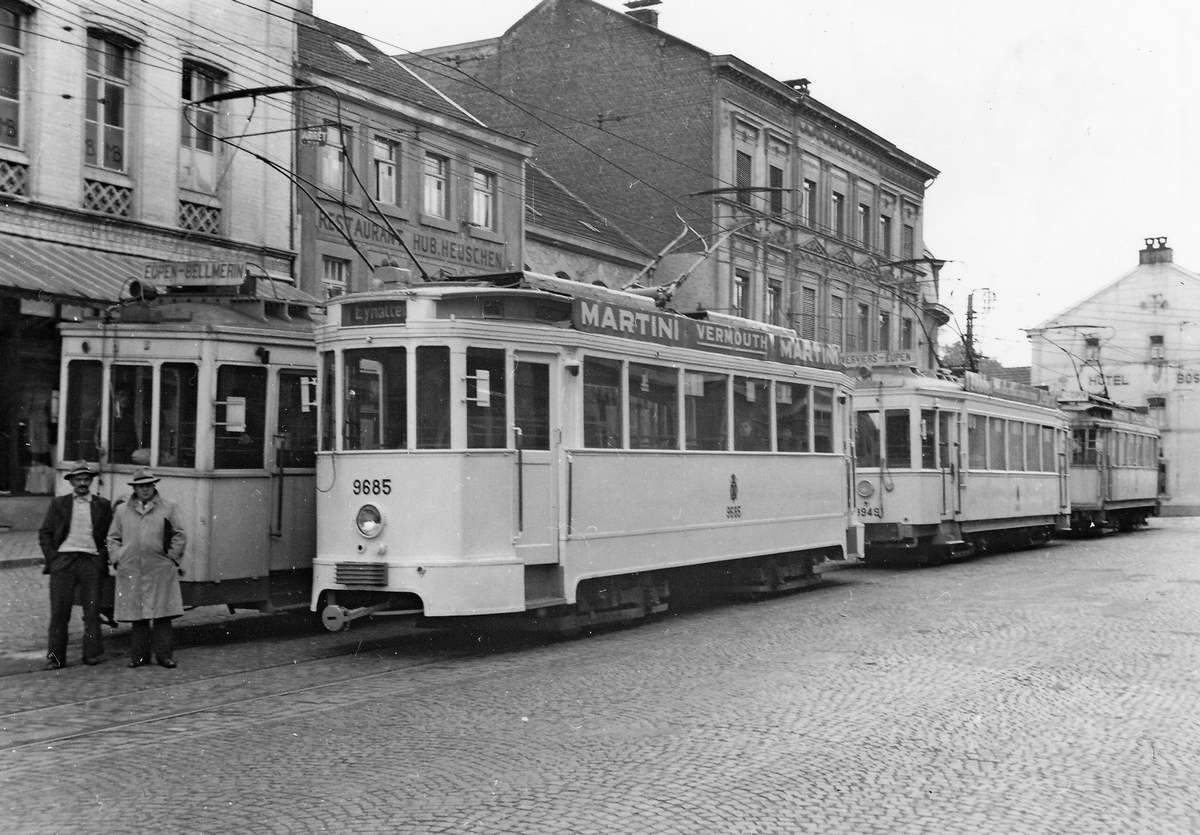 Liège, AEG 4-axle motor car № 9685; Liège — Old Photos (SNCV Eupen)