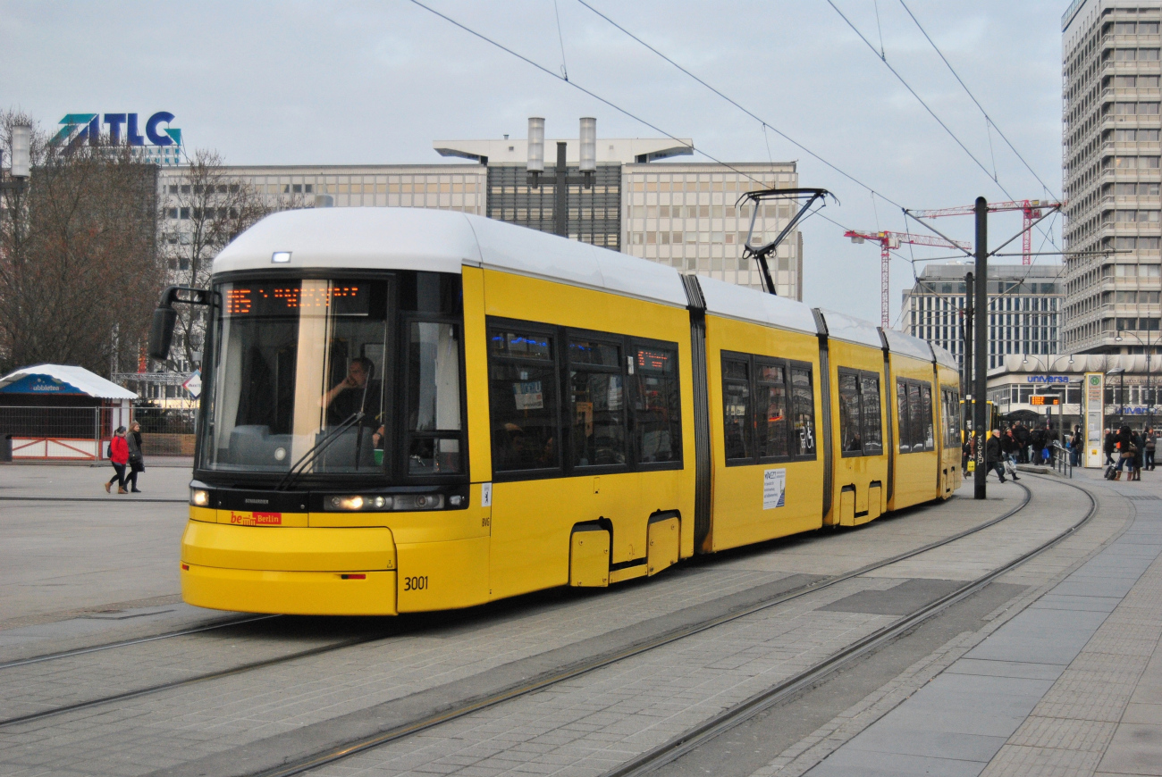 Берлин, Bombardier Flexity Berlin (GT6-08ER/F6E) № 3001