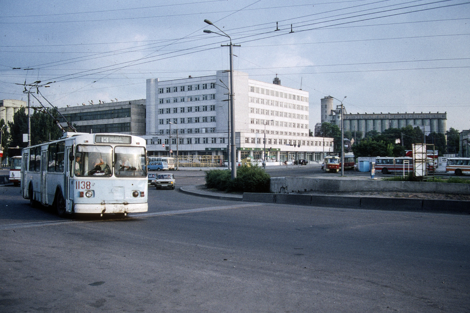 Dnipro, ZiU-682G [G00] № 1138; Dnipro — Old photos: Tram; Dnipro — Old photos: Trolleybus