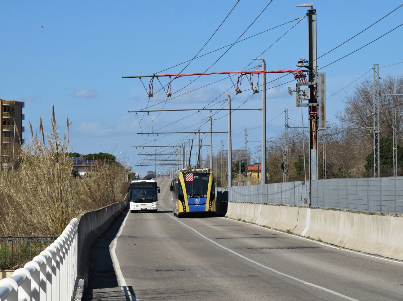 Римини — Инфраструктура линии скоростного троллейбуса Metromare