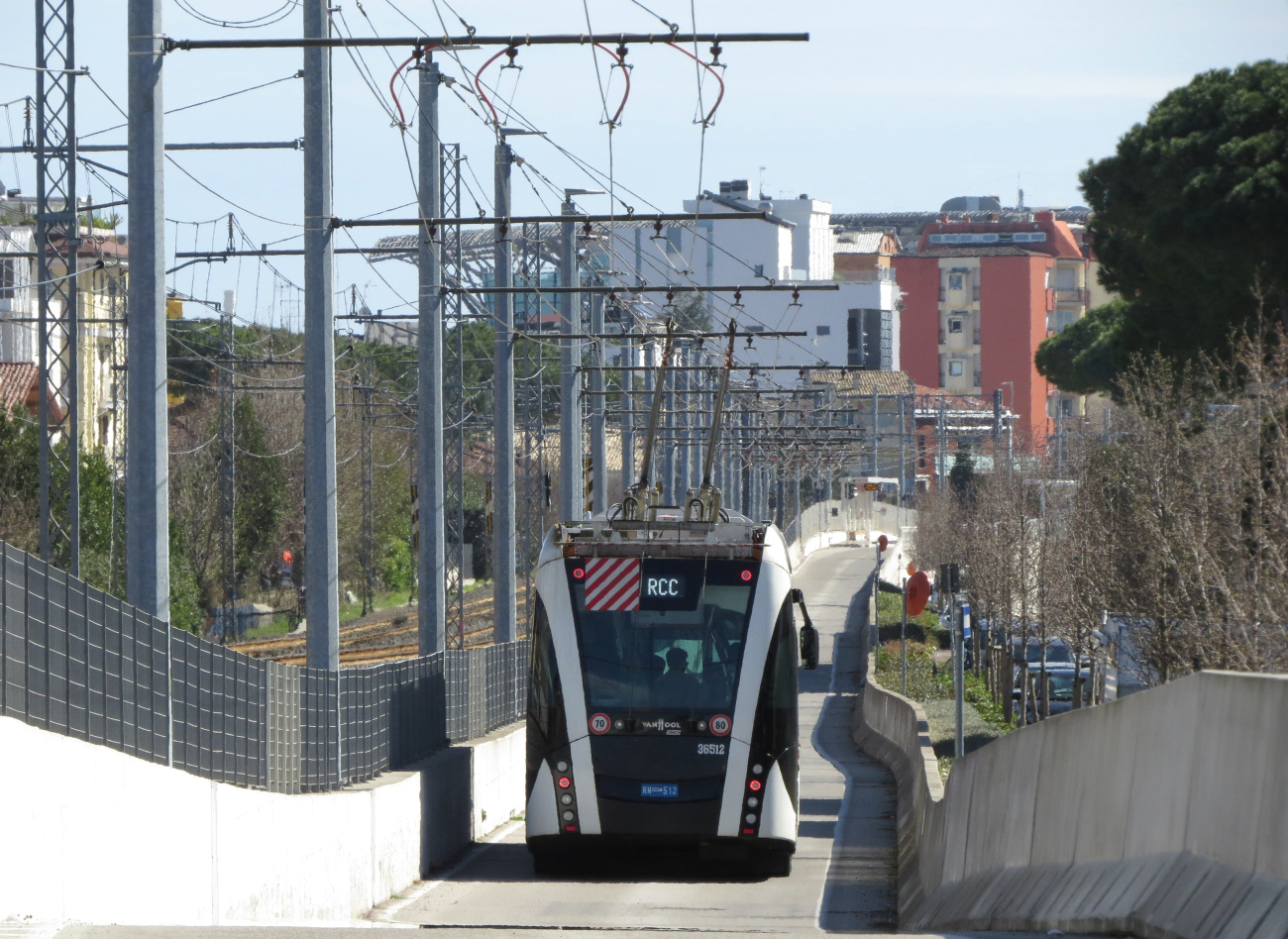 Rimini, Van Hool Exqui.City 18 — 36512; Rimini — Metromare Rapid Trolleybus Line's Infrastructure