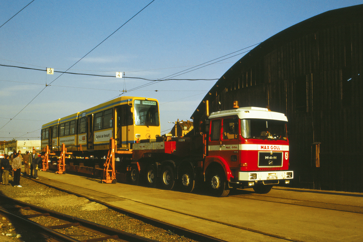 Эрфурт — Арендованные вагоны M8C компании EVAG Essen (1990 г. — 1991 г.)