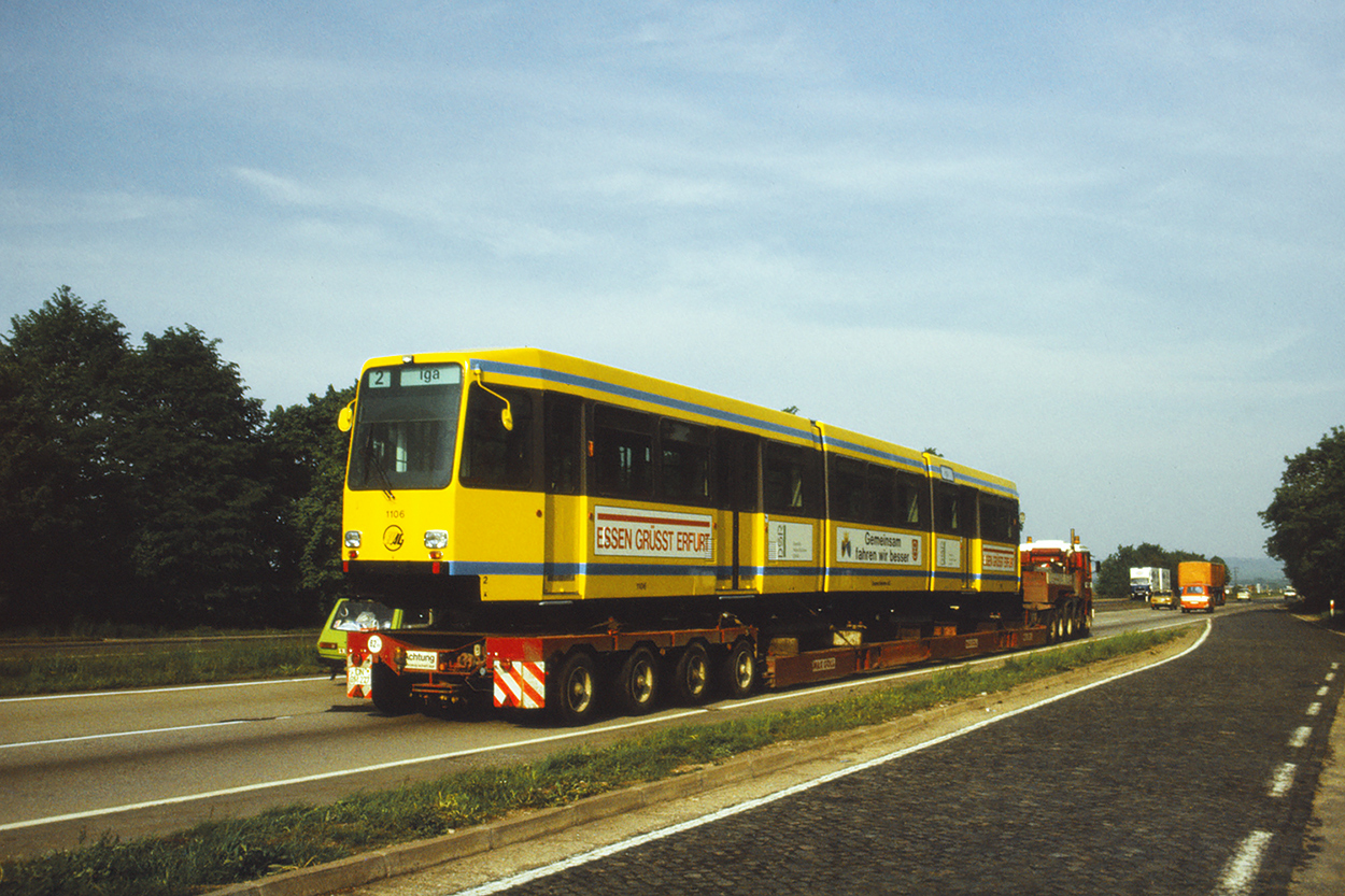 Erfurt — M8C Vehicles of EVAG Essen on Loan (April 1990 — April 1991)