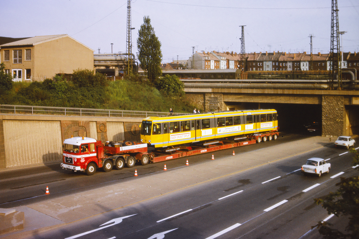 Эрфурт — Арендованные вагоны M8C компании EVAG Essen (1990 г. — 1991 г.)