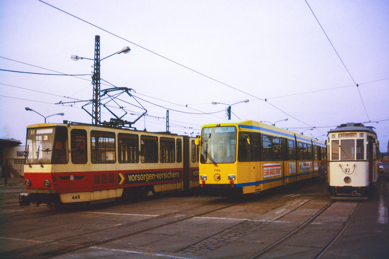 Эрфурт — Арендованные вагоны M8C компании EVAG Essen (1990 г. — 1991 г.)