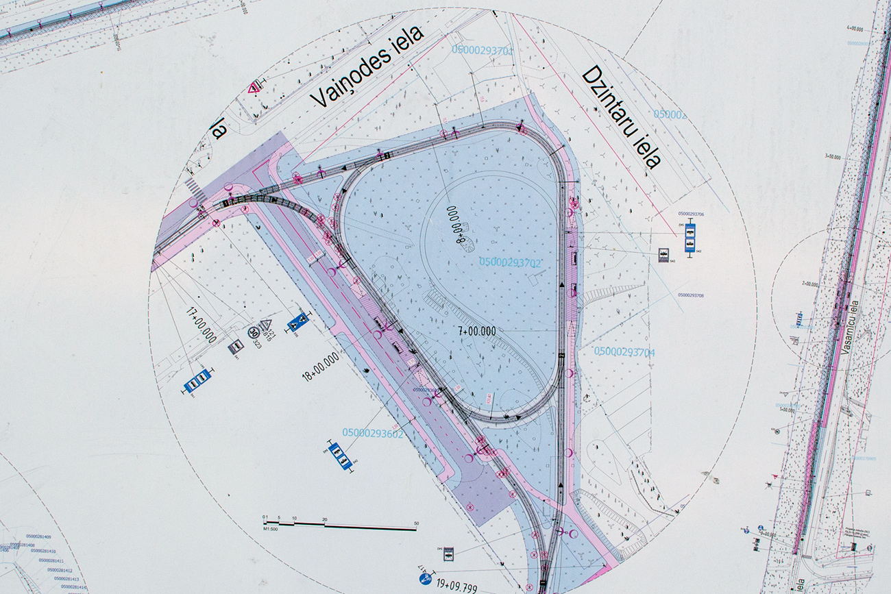 Daugavpils — Construction of new tram line Ķīmija — Stropi