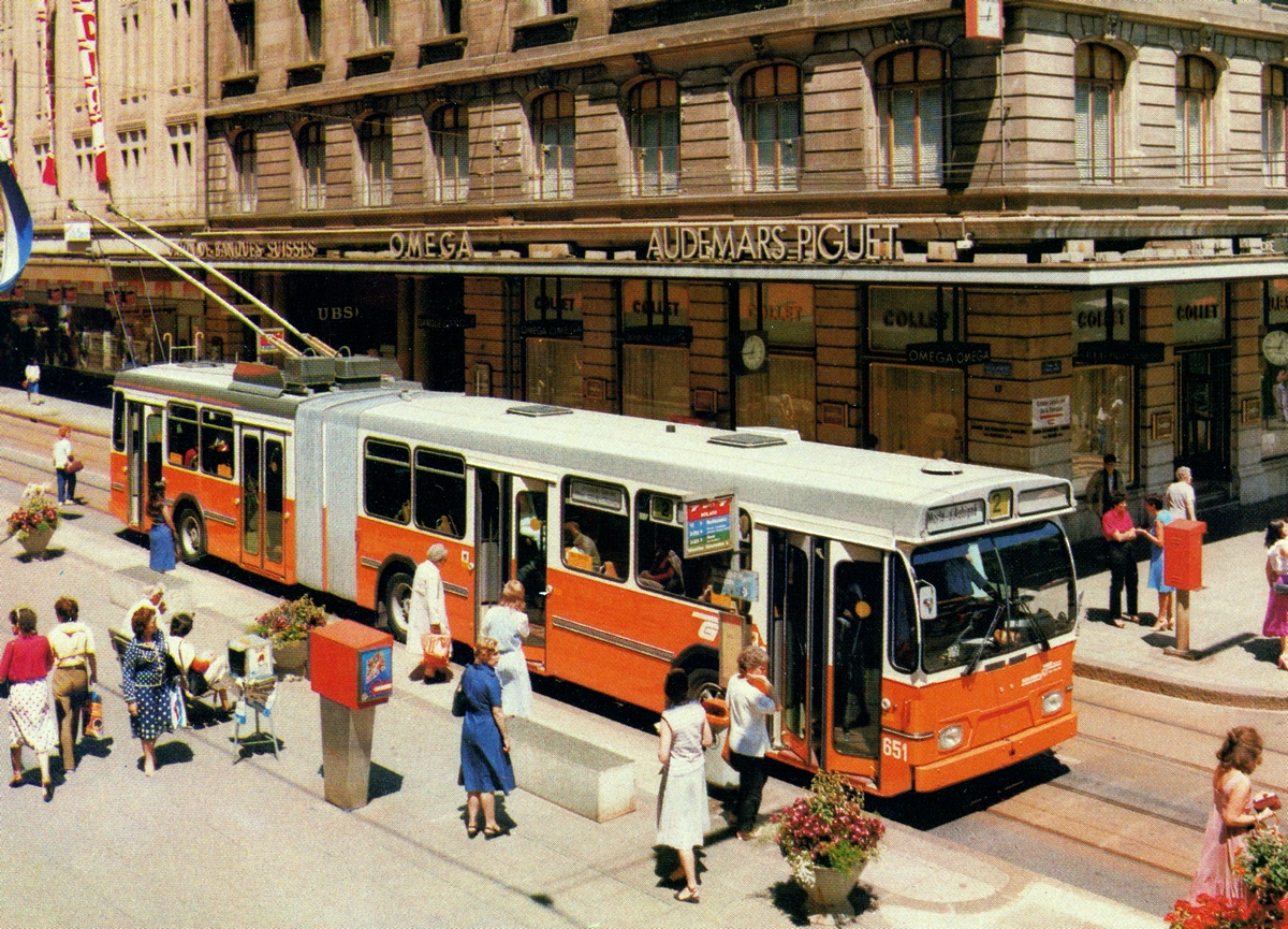 Geneva, Saurer/Hess/BBC-SAAS GT 560/620-25 № 651