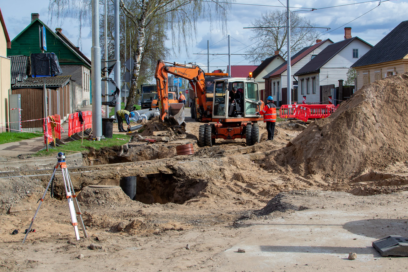 Väinalinn — Renovation of tracks on Smilšu street; Väinalinn — Tramway Lines and Infrastructure