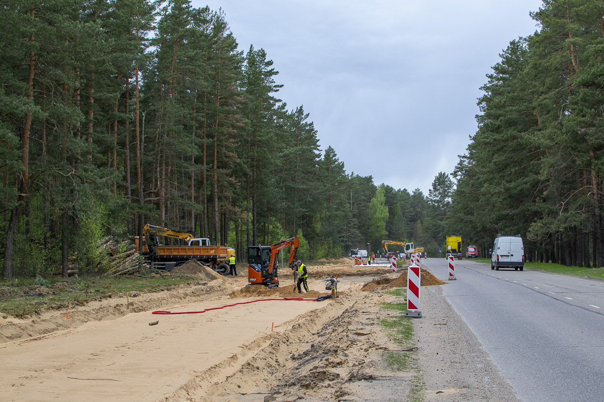 Dünaburg — Construction of new tram line Ķīmija — Stropi