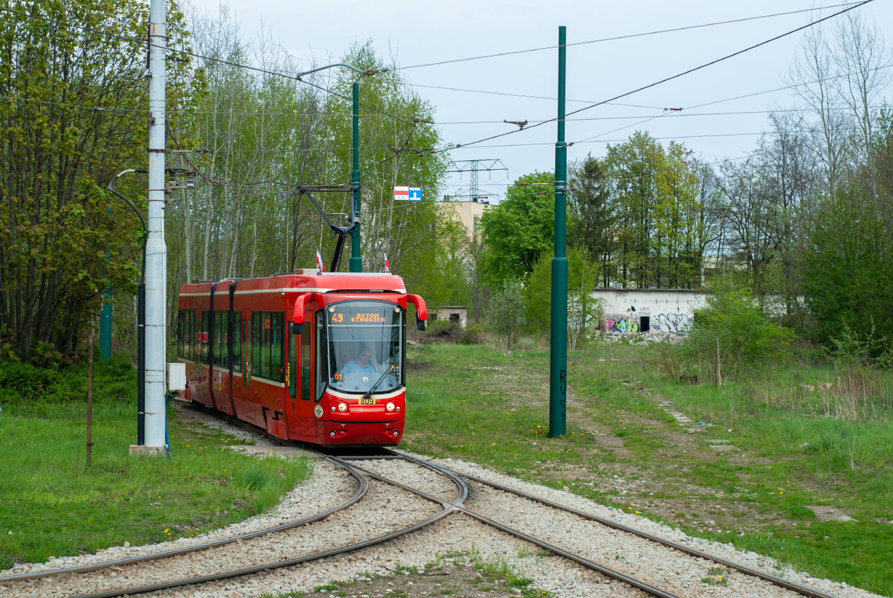 Сілезскія трамваі, Alstom 116Nd № 809; Сілезскія трамваі — Трамвайные линии и инфраструктура
