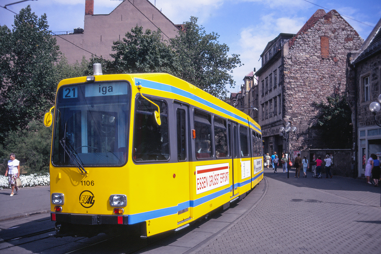 Эрфурт, Duewag M8C № 1106; Эрфурт — Арендованные вагоны M8C компании EVAG Essen (1990 г. — 1991 г.)