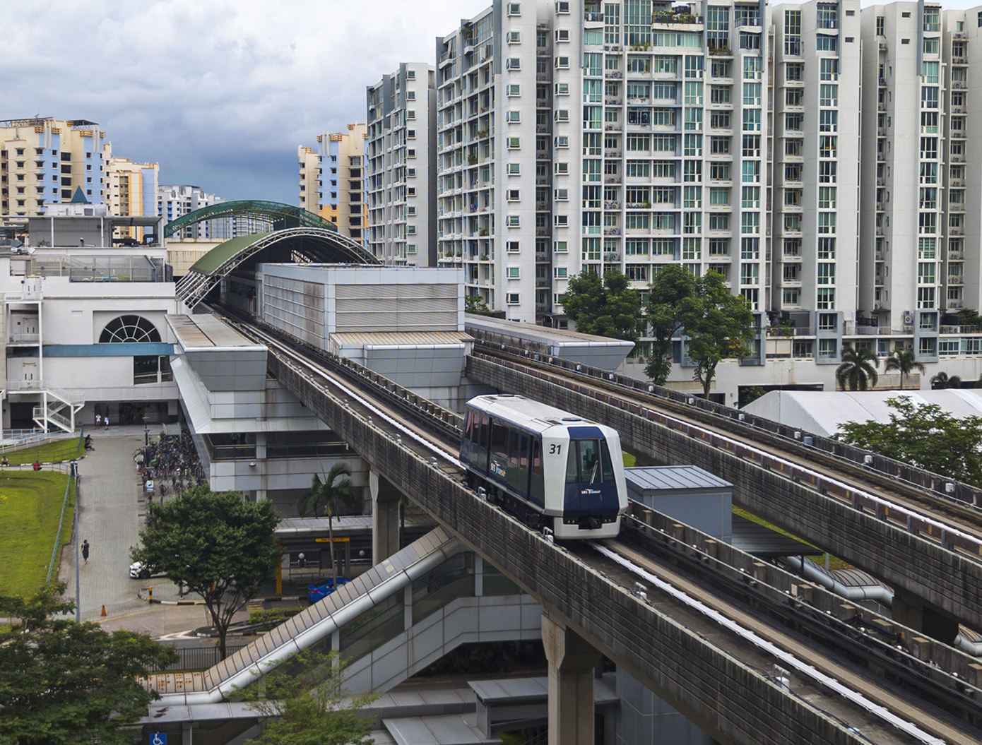 Singapore, Mitsubishi Crystal Mover nr. 31; Singapore — Sengkang LRT — Miscellaneous photos