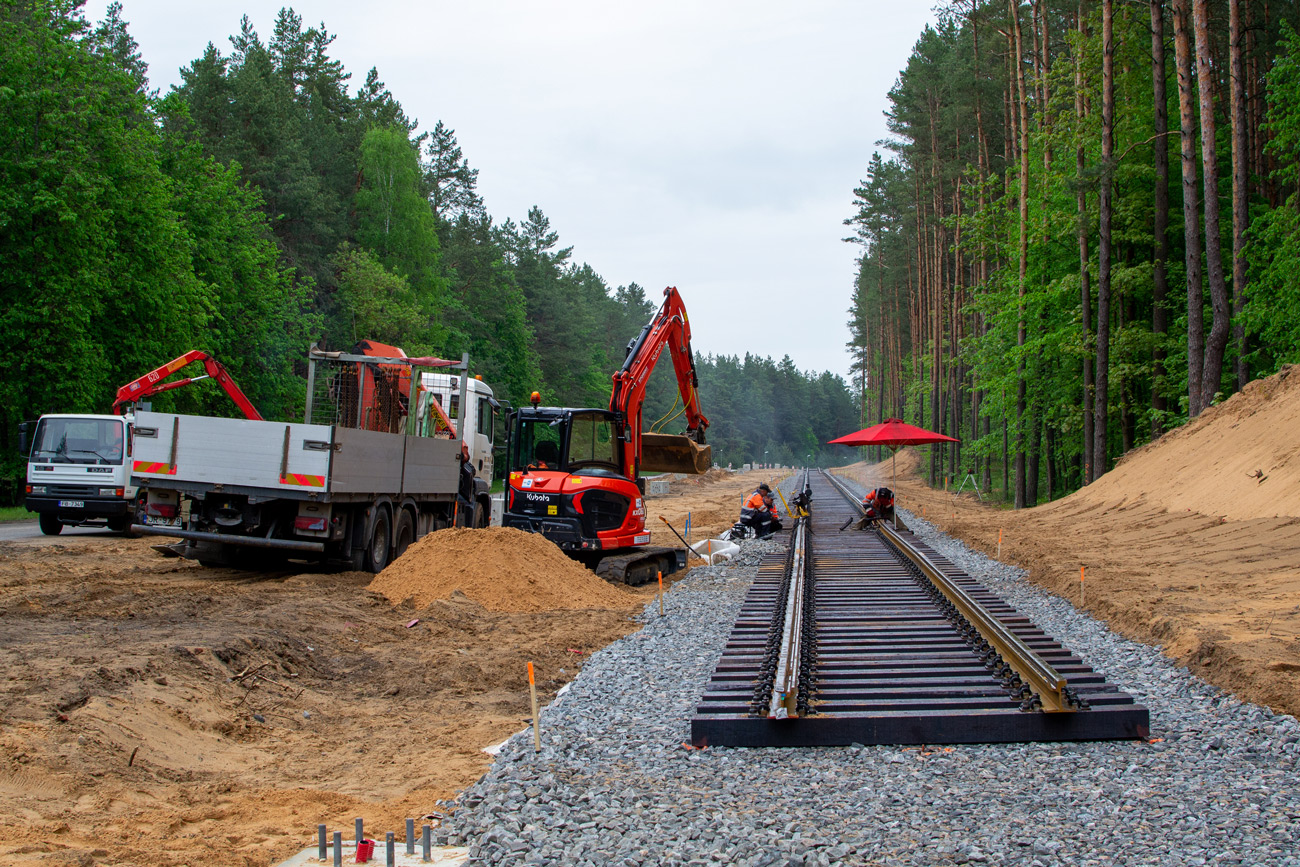 Daugavpils — Construction of new tram line Ķīmija — Stropi