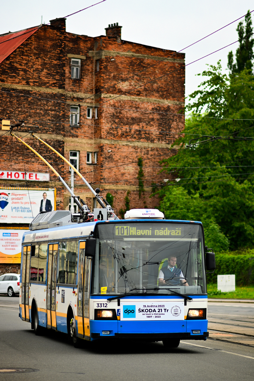 Ostrava, Škoda 21Tr N°. 3312; Ostrava — Farewell with Škoda 21Tr trolleybuses