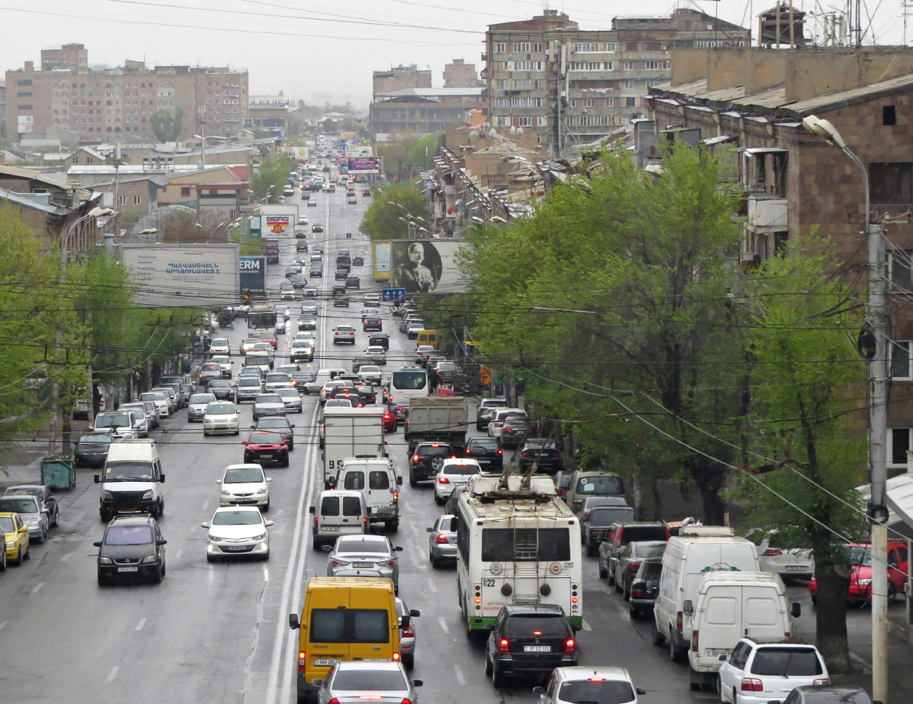 Yerevan — Trolleybus Lines and Infrastructure